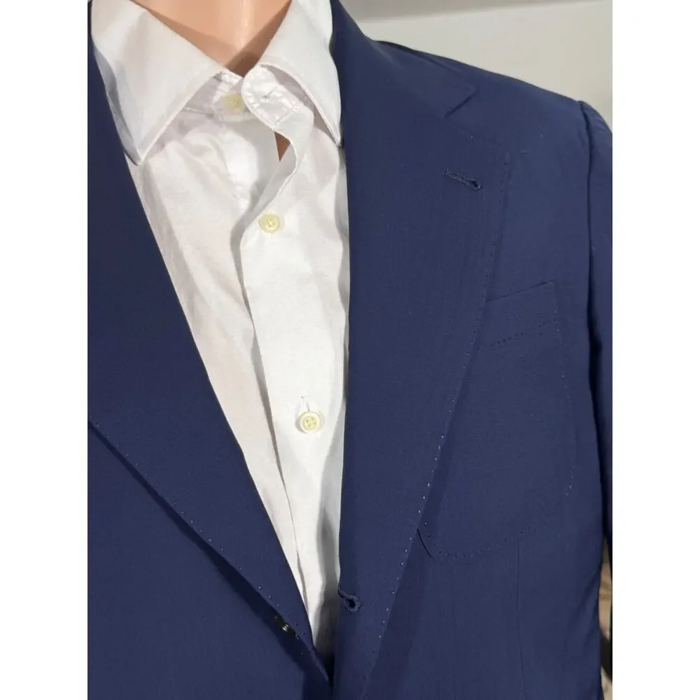 Brunello Cucinelli Blue Blazer Wool 50IT 40R US Sportcoat Jacket Italy